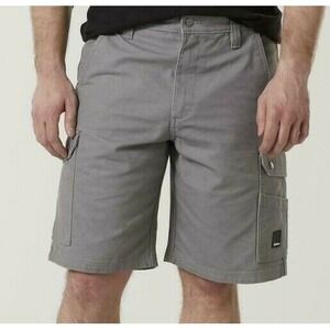 DieHard Cargo Shorts Mens 44 Grey Duck Canvas Teflon Water Stain Resistant NWT